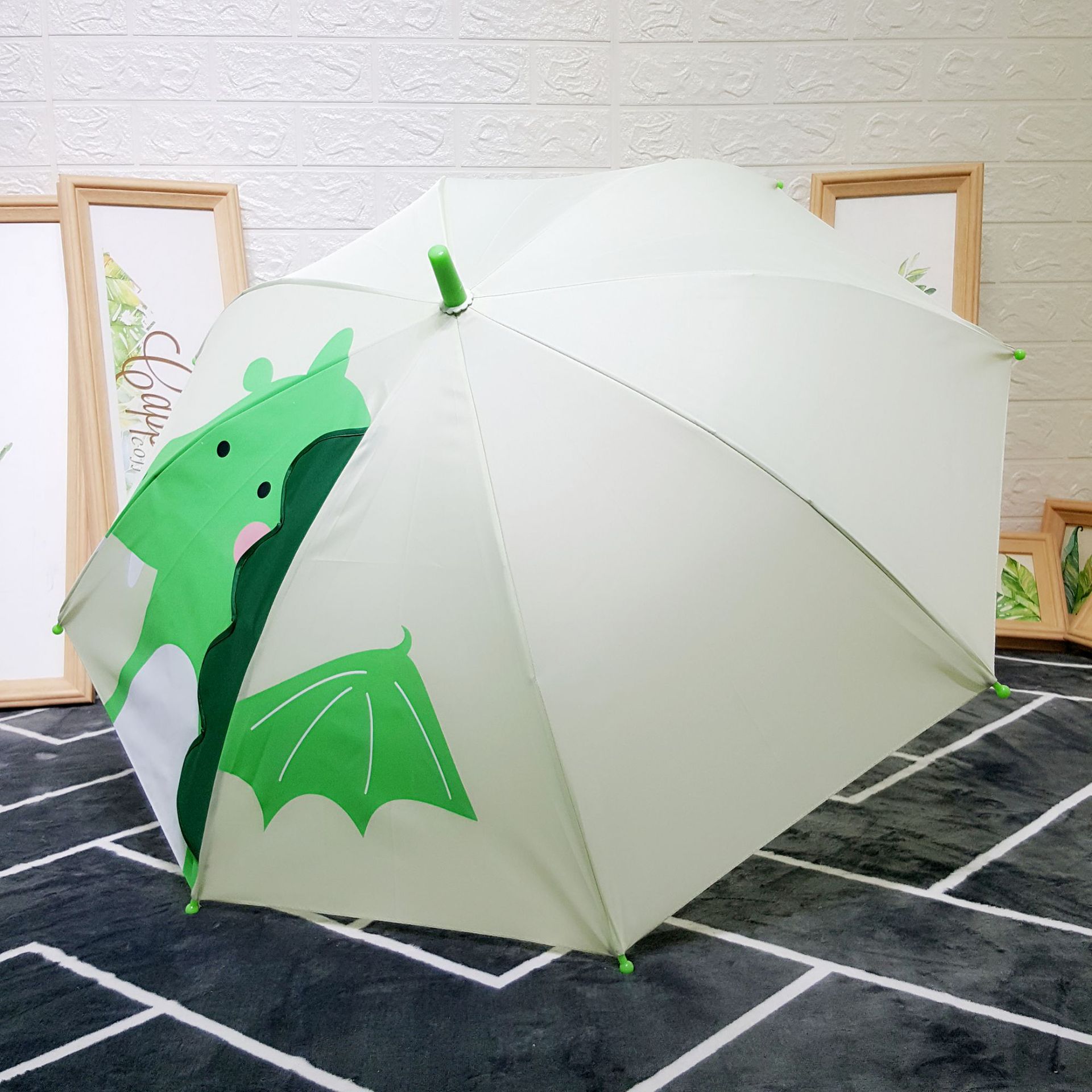 Customized Children's Umbrella Pet Cute Animal Ears Cartoon Umbrella with Straight Shank Long Handle Children's Umbrella