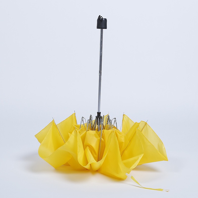 Umbrella Super Mini Triple Folding Umbrella Checkered Umbrella Plain Color Umbrella Sun Umbrella Foreign Trade Umbrella