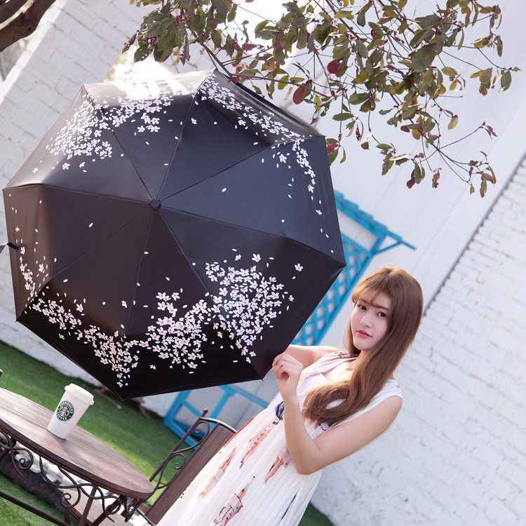 1806 sun small fresh umbrella pure color 16 bone umbrella umbrella sunshade manufacturers direct marketing