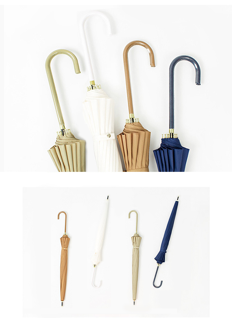 1806 sun small fresh umbrella pure color 16 bone umbrella umbrella sunshade manufacturers direct marketing