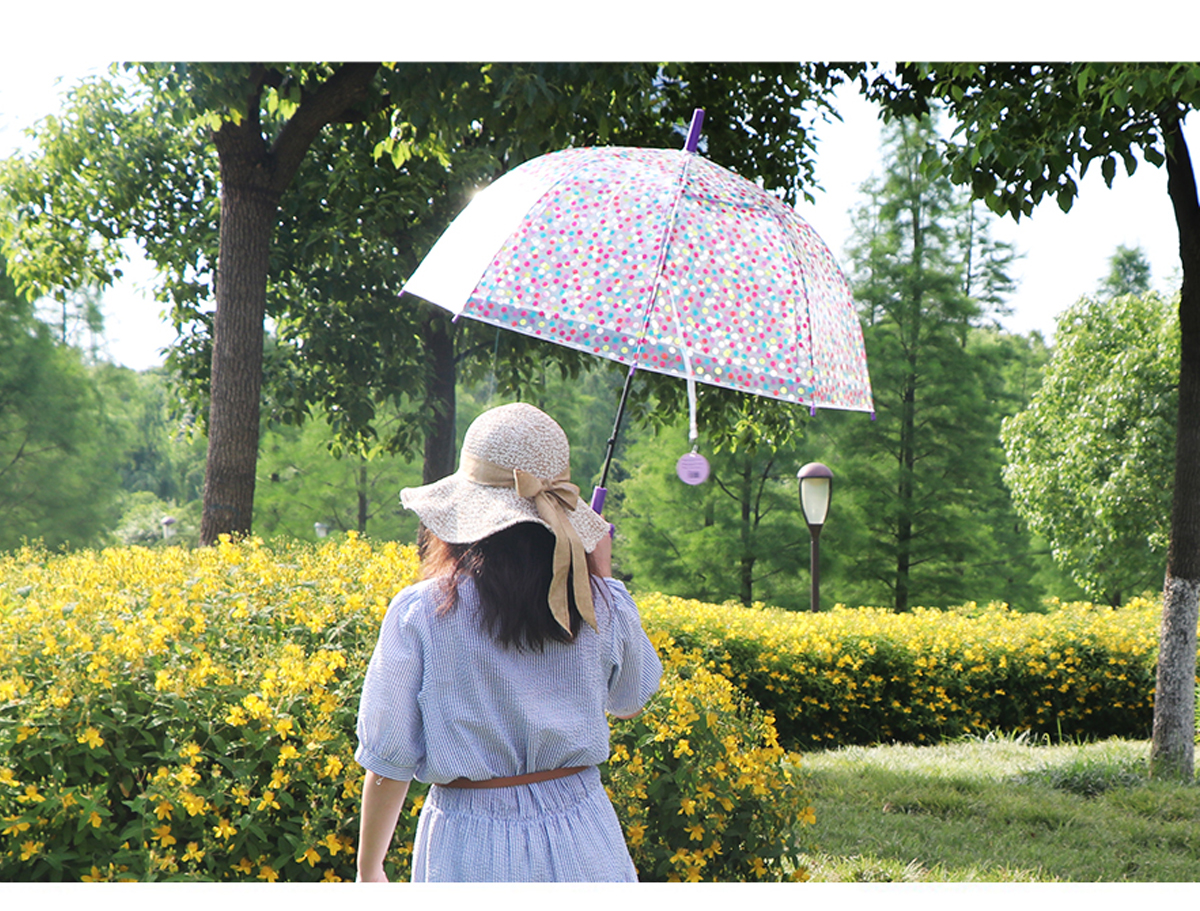 RST022 dot umbrella long handle transparent umbrella straight handle umbrella wholesale