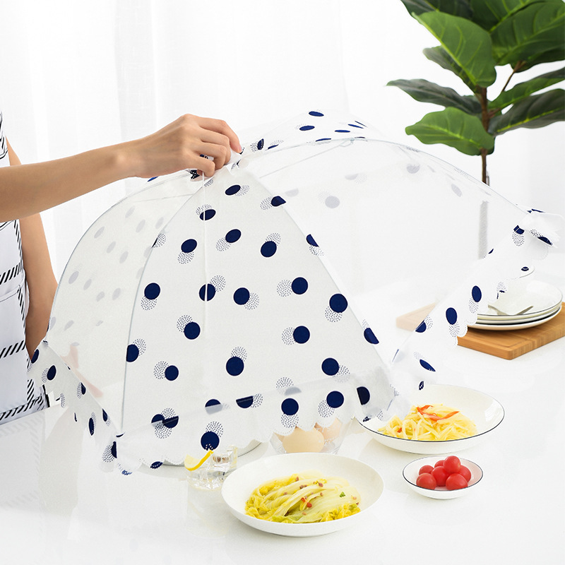 Cover Dish Cover AntiFly Foldable Table Cover Leftovers DustProof Dish Cover Rice Cover Household Dish Cover Umbrella