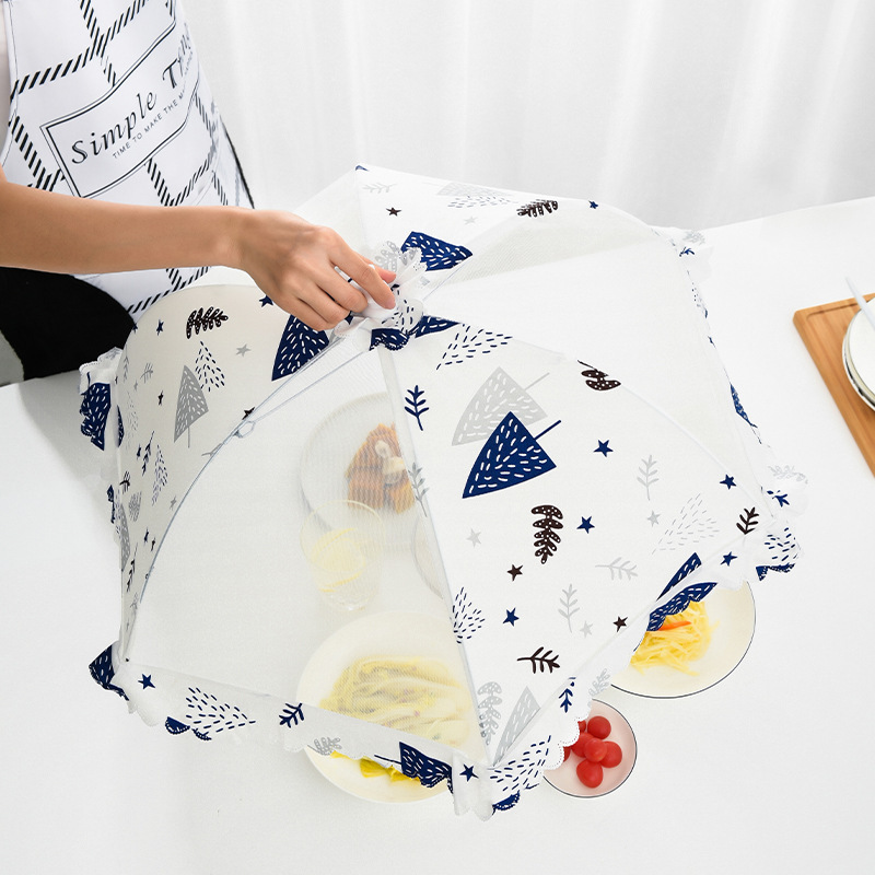 Cover Dish Cover AntiFly Foldable Table Cover Leftovers DustProof Dish Cover Rice Cover Household Dish Cover Umbrella