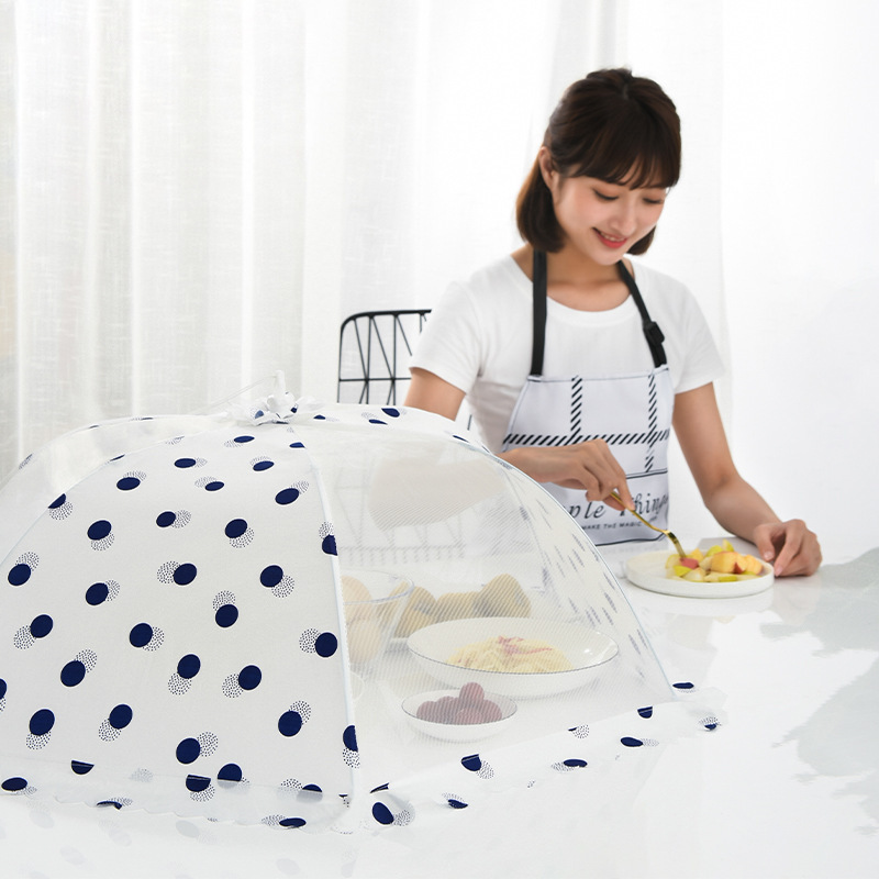 Cover Dish Cover AntiFly Foldable Table Cover Leftovers DustProof Dish Cover Rice Cover Household Dish Cover Umbrella