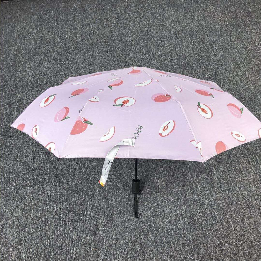 GD G-Dragon Bear Five-Fold Umbrella Female Rain Or Shine Dual-Use Umbrella Folding Sun Protection UV Protection Ultra-Light Sun Umbrella
