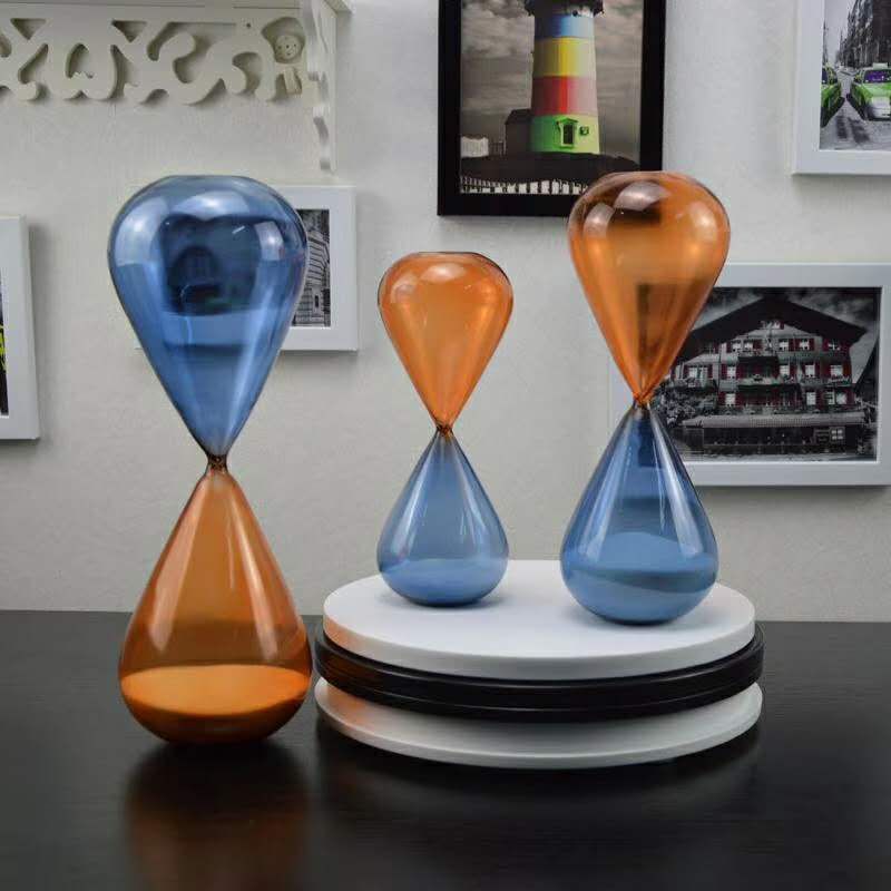 Nordic Modern Creative Sand Clock Timer Home Decoration TV Cabinet Wine Cabinet Desk Decoration Gift Glass Craft