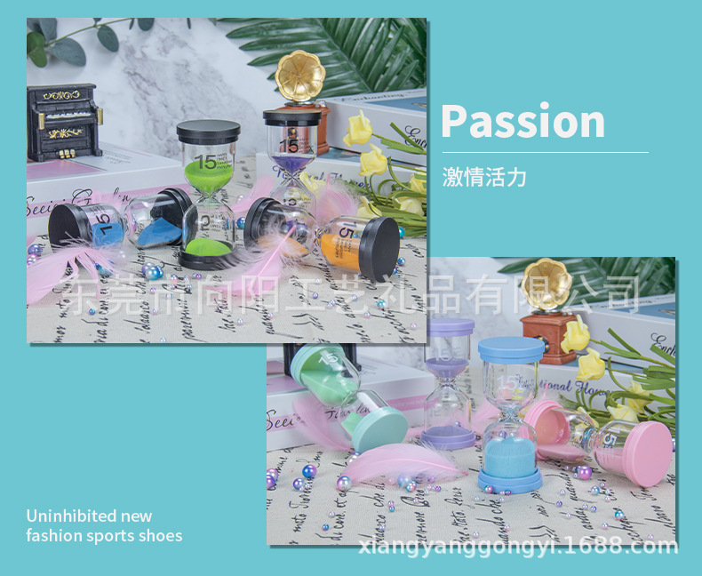 Factory Wholesale 1 Minute-60 Minutes Hourglass Creative Children's Toys Time Sand Clock Timer Exquisite Gift Decoration