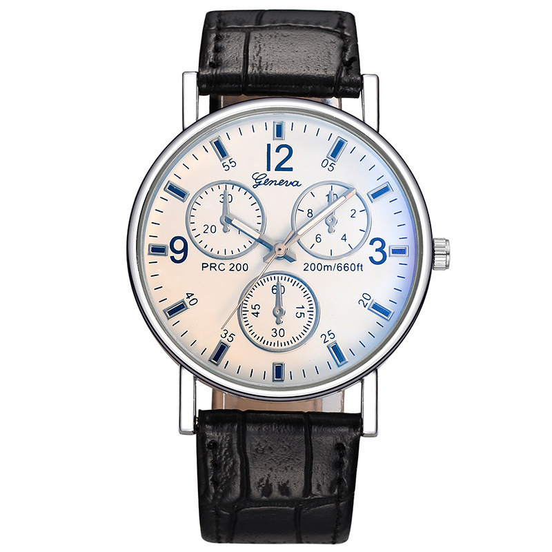 Popular AliExpress Watch Three-Eye Belt Men&#039;s Business Gifts Fashion Clock Hot Sale Men&#039;s Quartz Watch Factory Wholesale