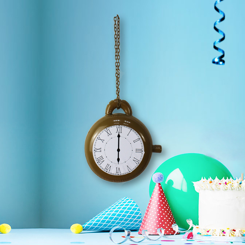 PVC Inflatable Children&#039;s Toy Pendant Clock Clock Children&#039;s Room Party Game Props One Piece Dropshipping