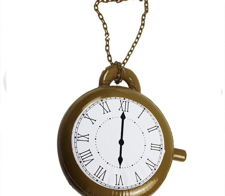 PVC Inflatable Children's Toy Pendant Clock Clock Children's Room Party Game Props One Piece Dropshipping