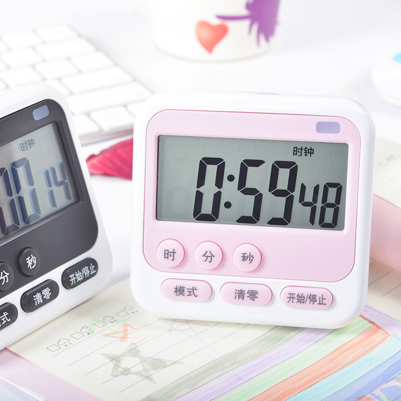 Multi-Purpose Alarm Clock Timing Student Timer Kitchen Baking Electronic Clock Digital Reminder Stopwatch Timer Multi-Purpose Alarm Clock Timing Student Timer Kitchen Baking Electronic Clock Digital Reminder Stopwatch Timer