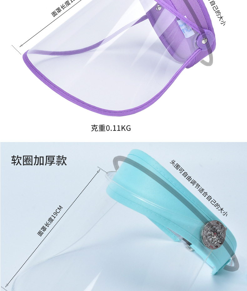 New Epidemic Supplies Protective Cap AntiDroplet Spittle Hat Men and Women HD Transparent Mask Topless Hat Manufacturers New Epidemic Supplies Protective Cap AntiDroplet Spittle Hat Men and Women HD Transparent Mask Topless Hat Manufacturers