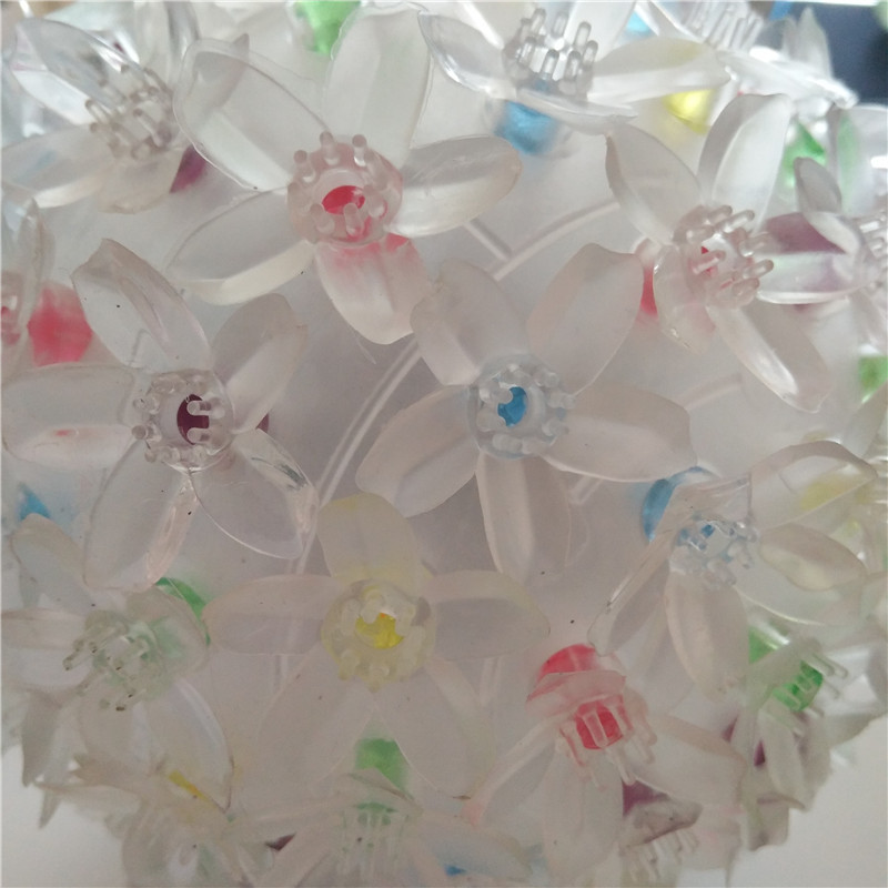 Christmas lights 6 inch cherry blossom ball 100 lights LED color