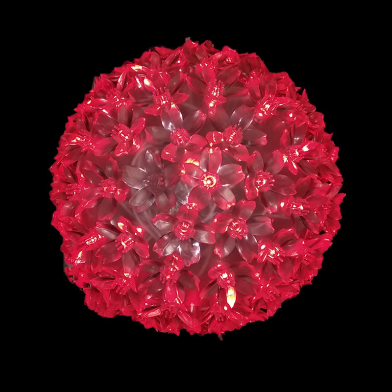 Christmas lights 6 inch cherry blossom ball 100 lights LED color