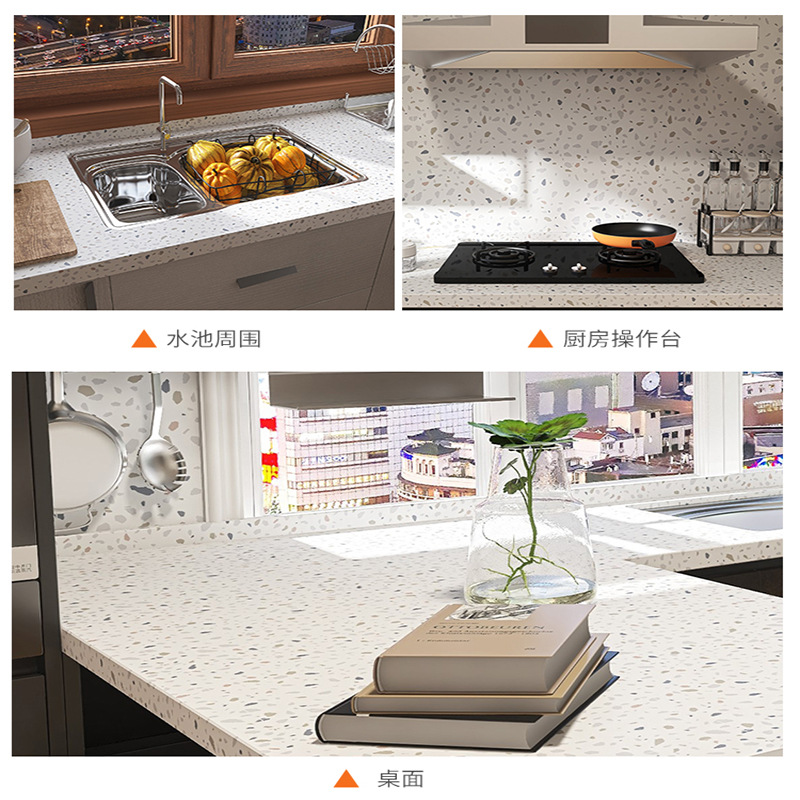 5 M Waterproof Thick Cabinet High Temperature Resistant Kitchen Greaseproof Stickers Stove Decoration Removable Self-Adhesive Tile Wall Sticker