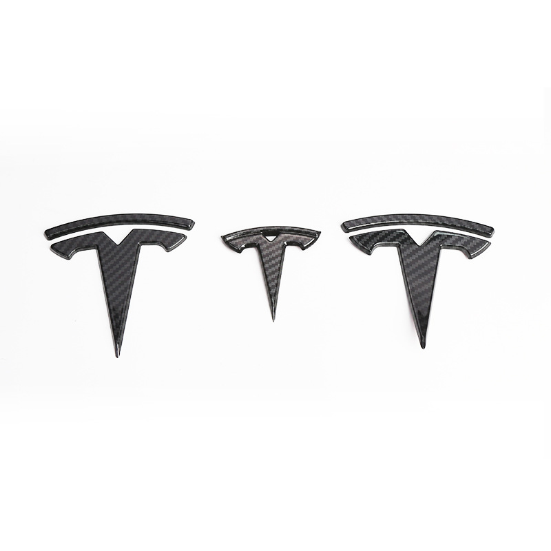 Applicable to MODEL3 Tesla Modely Car Logo Color Change Sticker Front and Rear Protective Cover Not Label Removed Accessories Exterior Decoration