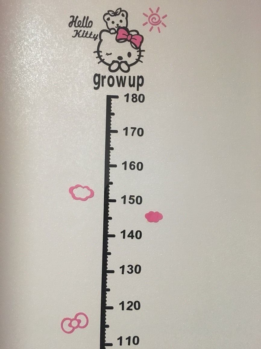 Children's Height Measuring Wall Stickers Height Measurement Wall Sticker 3D Wall Stickers Baby Test Height Measurement Sticker Living Room Bedroom Decoration
