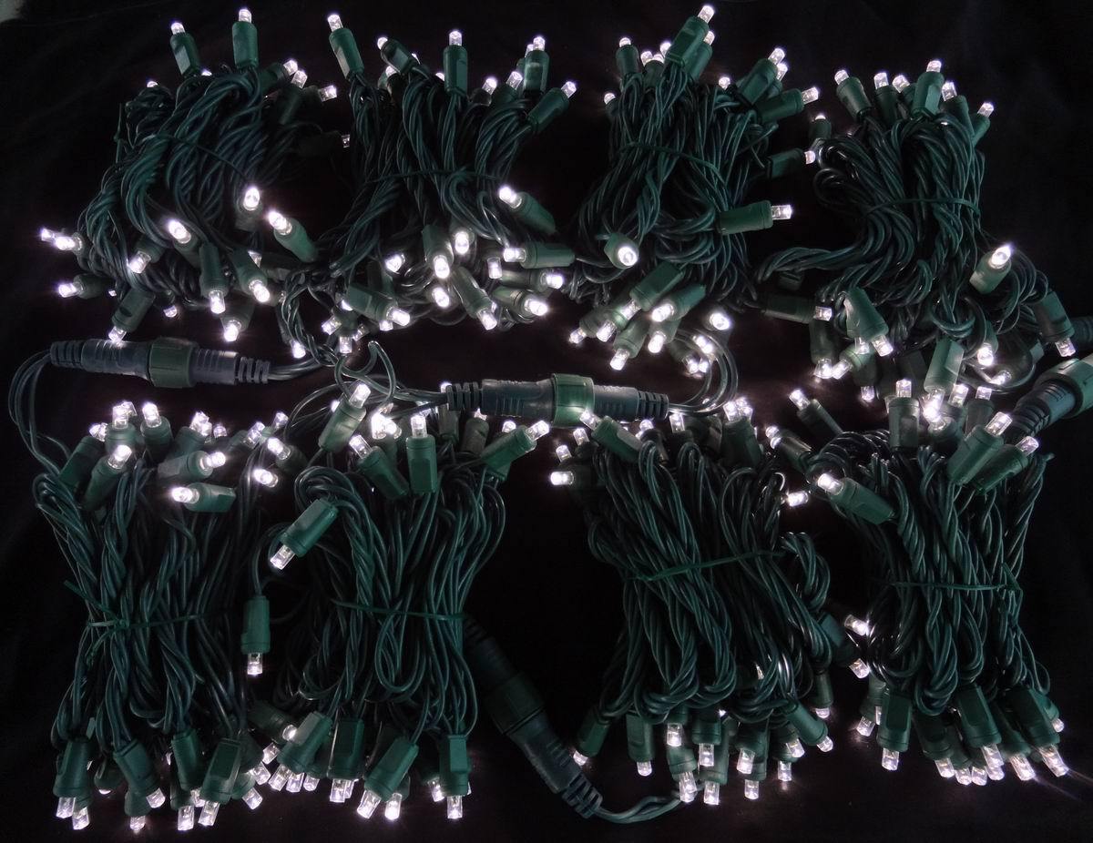 UL certified 110VLED 100 injection molded 5MMLED cold white Christmas lights decorative strings