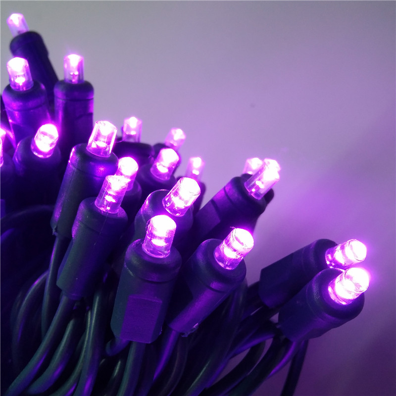 UL certified 110VLED 100 injection molded 5MMLED cold white Christmas lights decorative strings
