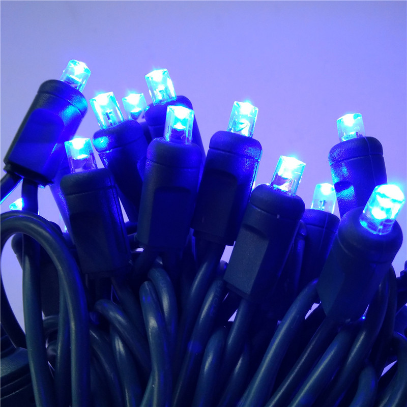 UL certified 110VLED 100 injection molded 5MMLED cold white Christmas lights decorative strings