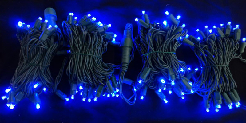 UL certified 110VLED 100 injection molded 5MMLED cold white Christmas lights decorative strings