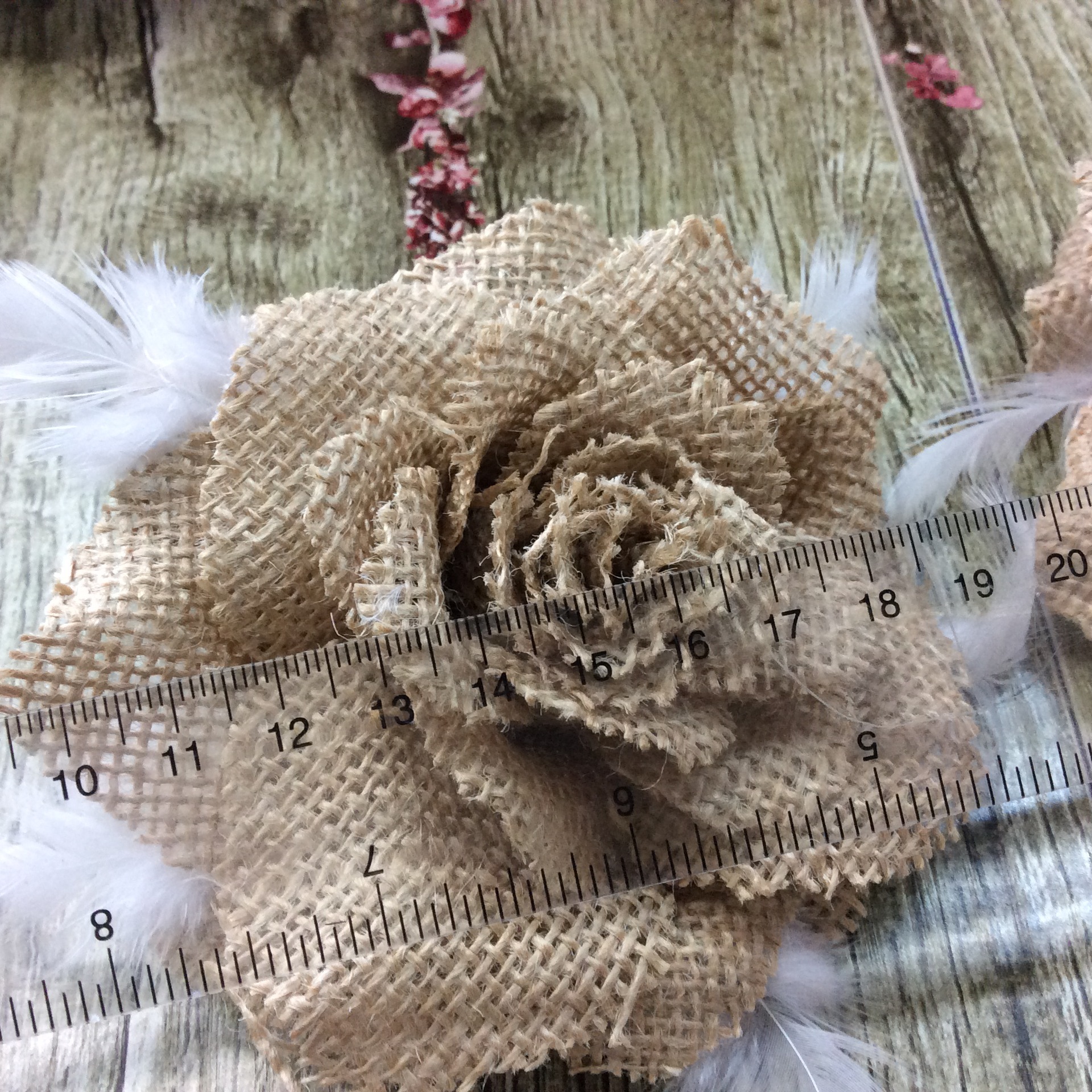 Craft Christmas wedding party decorations flower linen flowers DIY ornaments decorated linen flowers Craft Christmas wedding party decorations flower linen flowers DIY ornaments decorated linen flowers
