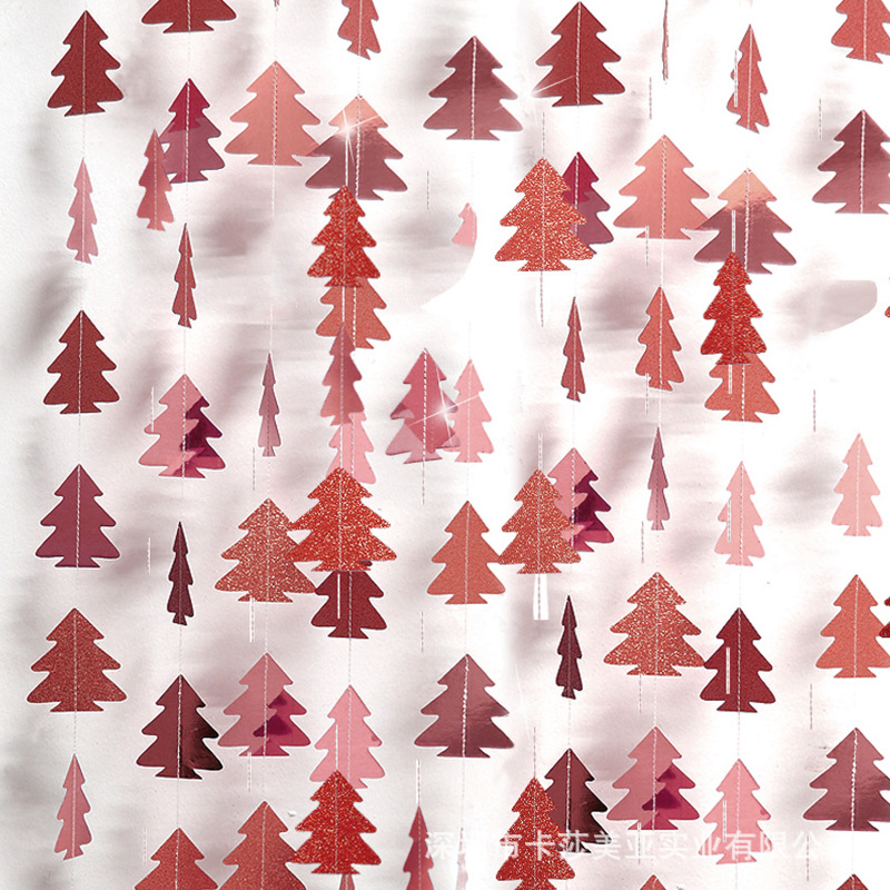 10 Stereo Mini Christmas Tree Paper String Flower Hanging Flag Christmas Decorations Party Decoration Supplies 10 Stereo Mini Christmas Tree Paper String Flower Hanging Flag Christmas Decorations Party Decoration Supplies