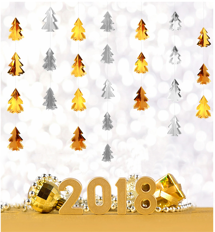 10 Stereo Mini Christmas Tree Paper String Flower Hanging Flag Christmas Decorations Party Decoration Supplies 10 Stereo Mini Christmas Tree Paper String Flower Hanging Flag Christmas Decorations Party Decoration Supplies