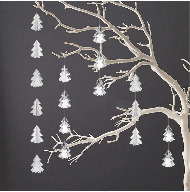 10 Stereo Mini Christmas Tree Paper String Flower Hanging Flag Christmas Decorations Party Decoration Supplies 10 Stereo Mini Christmas Tree Paper String Flower Hanging Flag Christmas Decorations Party Decoration Supplies