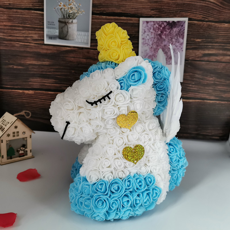 Preserved Fresh Flower Unicorn Christmas Valentine's Day Gift Rose Bear PE Foam Rose Unicorn Manufacturer Preserved Fresh Flower Unicorn Christmas Valentine's Day Gift Rose Bear PE Foam Rose Unicorn Manufacturer