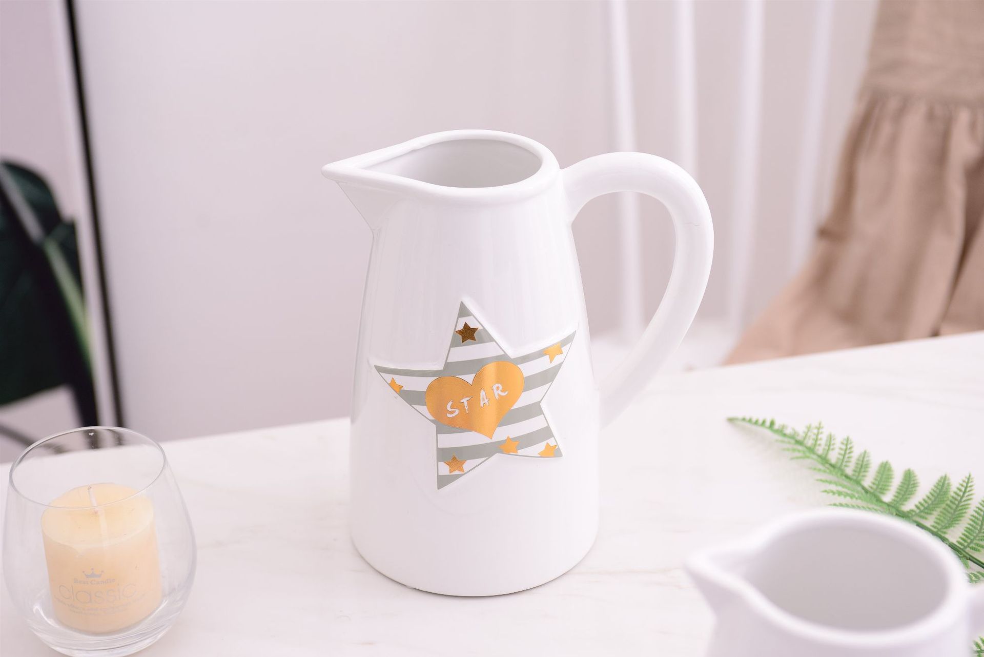 Christmas star simple Modern INS Wind Nordic White Gray Vase Pot flower Household decoration decorations