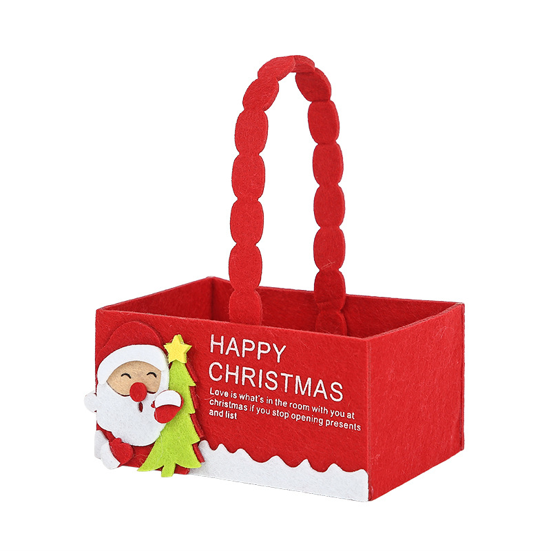 Factory Direct Sales Christmas Supplies Non-Woven Candy Bags Santa Claus Models Can Be Customized
