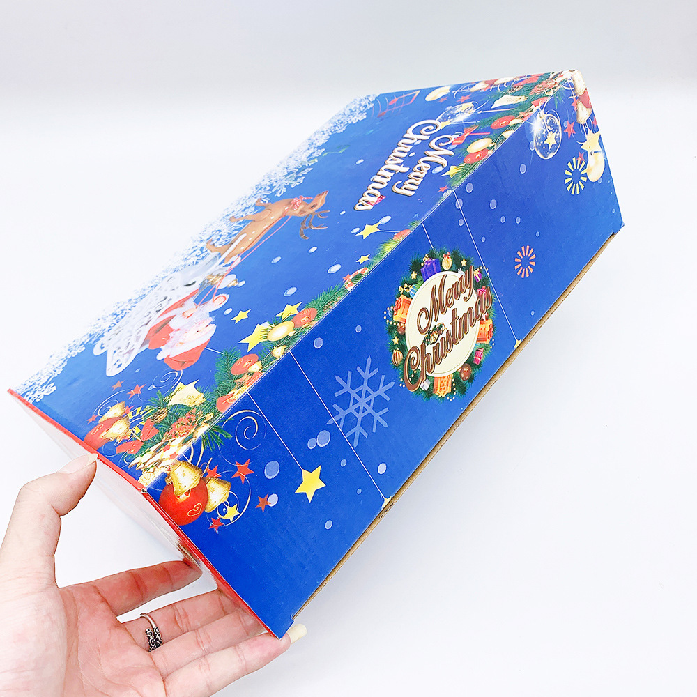 Santa Claus with Optical Fiber Red and White Single Ladder Double Ladder Climbing Beads Elk Pull Car Santa Claus