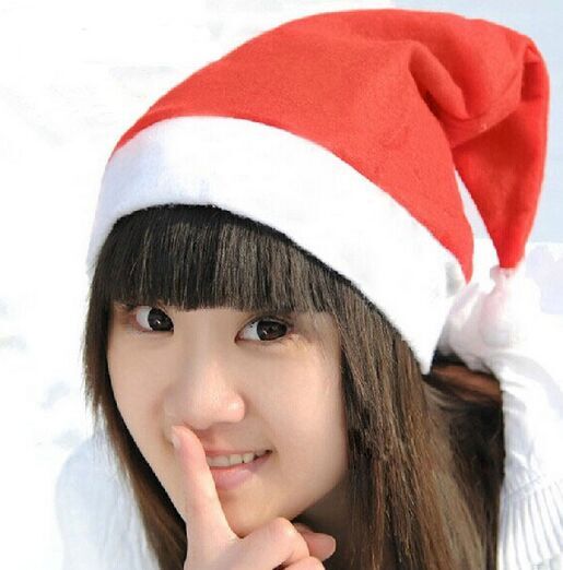Christmas Christmas Adult Red Plain Santa Hat Santa Claus Hat