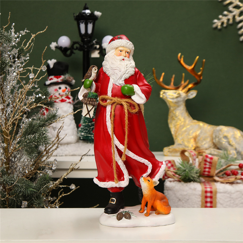 Creative Christmas Decorations Resin Santa Claus Statue Desk Creative Christmas Decorations Resin Santa Claus Statue Desk