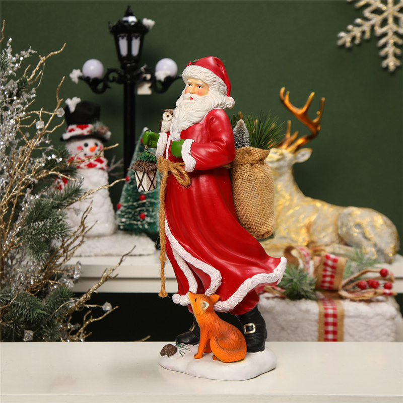 Creative Christmas Decorations Resin Santa Claus Statue Desk Creative Christmas Decorations Resin Santa Claus Statue Desk