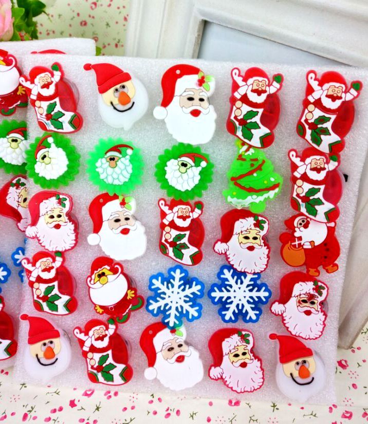 Gummed Christmas brooch Santa Claus Glitter soft glue brooch Glitter brooch Christmas Glitter brooch brooch  brooch