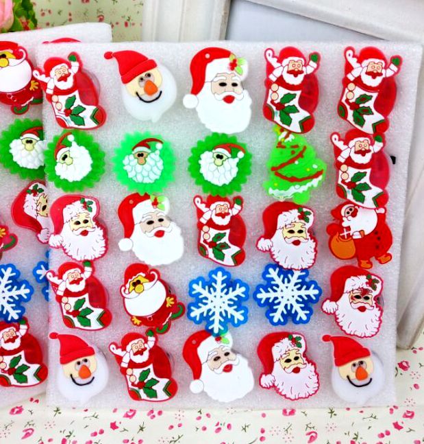 Gummed Christmas brooch Santa Claus Glitter soft glue brooch Glitter brooch Christmas Glitter brooch brooch  brooch