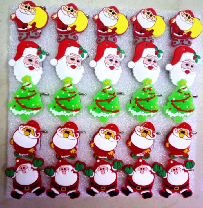 Gummed Christmas brooch Santa Claus Glitter soft glue brooch Glitter brooch Christmas Glitter brooch brooch  brooch