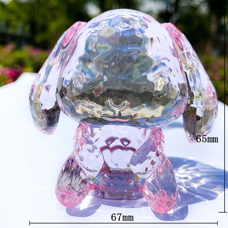 Oversized Gem Children's Plastic Toy Crystal Adorable Rabbit Decoration Boys and Girls Christmas Gift Acrylic Rewards