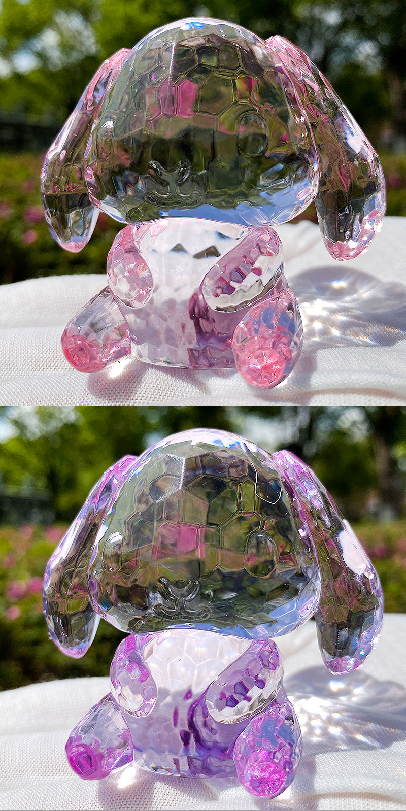 Oversized Gem Children's Plastic Toy Crystal Adorable Rabbit Decoration Boys and Girls Christmas Gift Acrylic Rewards
