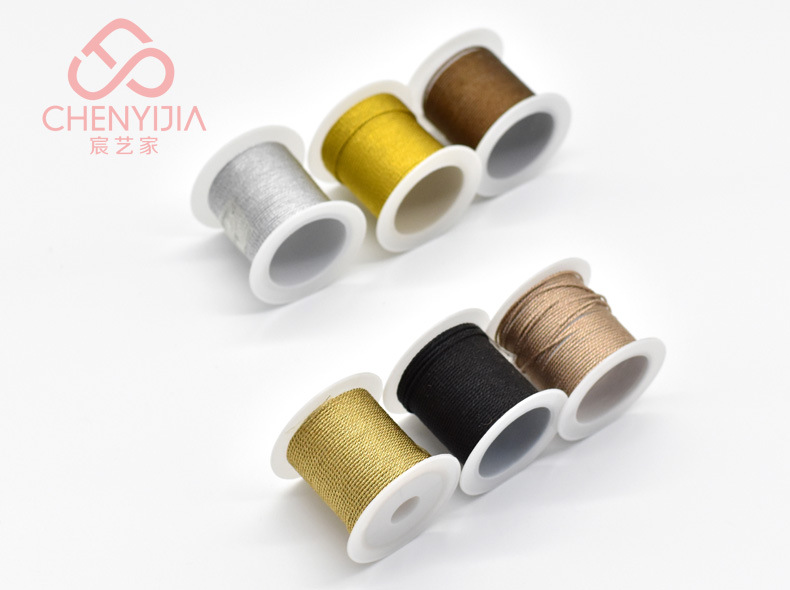 Top grade Christmas ribbon DIY gift wrapping gold and silver cord