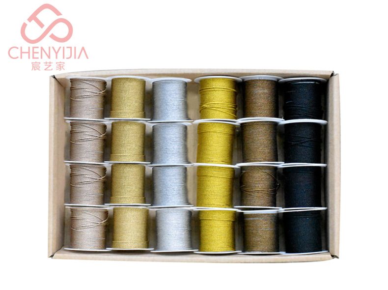 Top grade Christmas ribbon DIY gift wrapping gold and silver cord