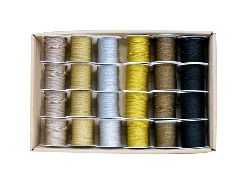 Top grade Christmas ribbon DIY gift wrapping gold and silver cord