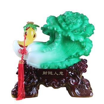 Financial wealth with poor cabbage figurines home decor opening move MASCOT JX925