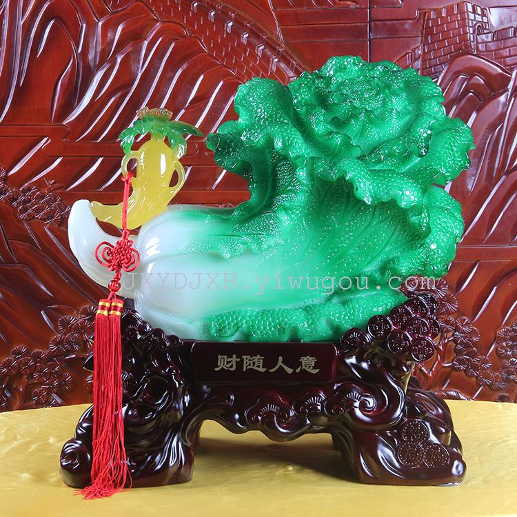 Financial wealth with poor cabbage figurines home decor opening move MASCOT JX925