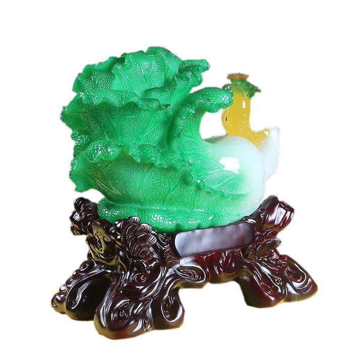 Financial wealth with poor cabbage figurines home decor opening move MASCOT JX925