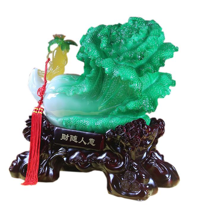 Financial wealth with poor cabbage figurines home decor opening move MASCOT JX925