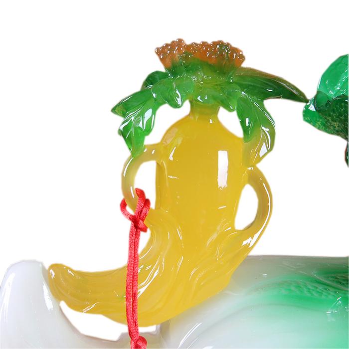 Financial wealth with poor cabbage figurines home decor opening move MASCOT JX925