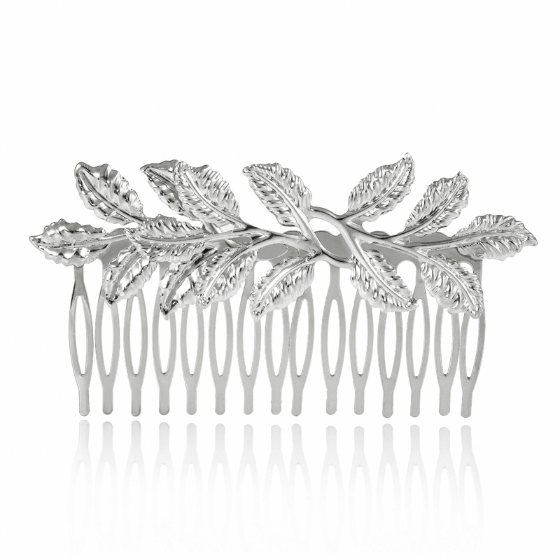 Cross-Border New Arrival Leaf Hair Comb Hair Comb Bridal Hair Accessories Amazon Sources Christmas Gift
